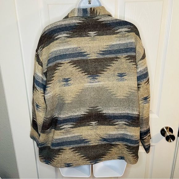 Red Dress Aura Setting The Standard Southwestern Blazer Jacket Oversized Taupe M - Picture 11 of 11